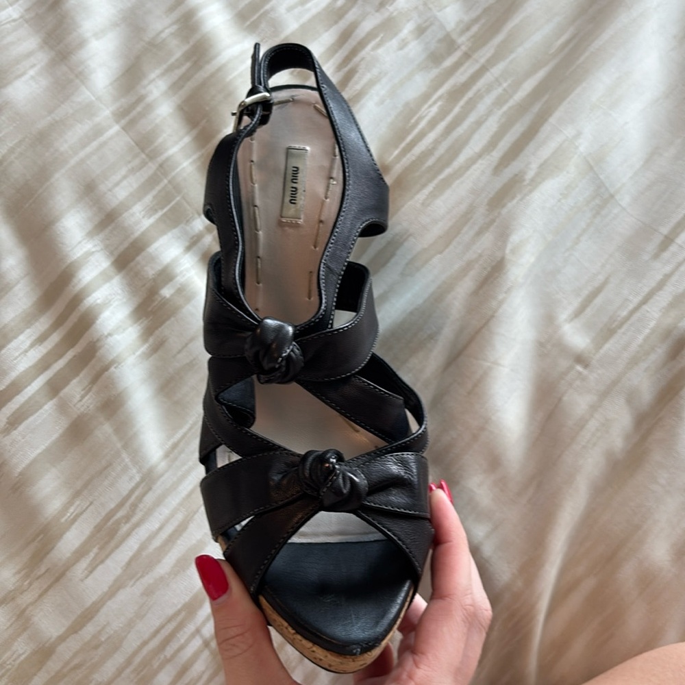 Miu miu black heels